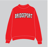 BRIDGEPORT RED MOCK NECK